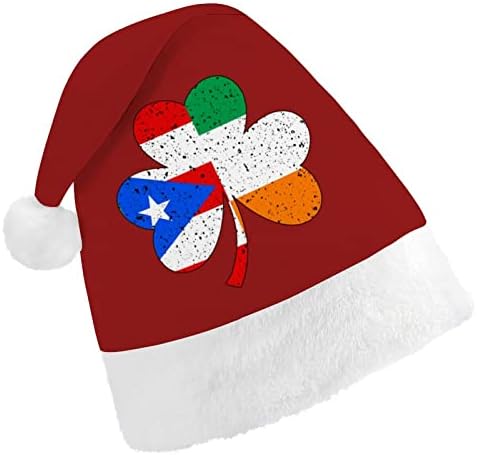 פורטו ריקו אירי שמרוק חג המולד כובע סנטה כובע עבור יוניסקס מבוגרים נוחות קלאסי חג המולד כובע עבור