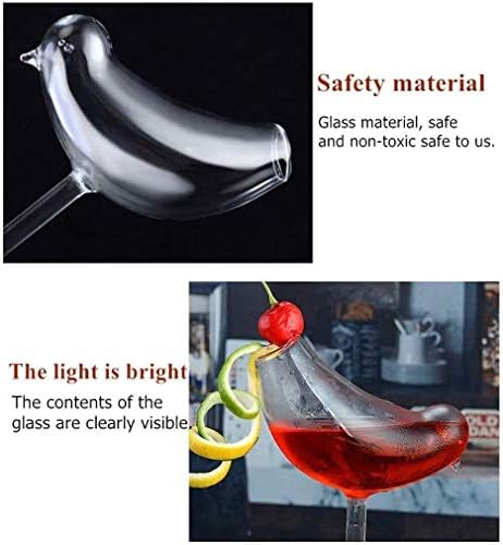 קוקטייל זכוכית, יצירתי ציפור עיצוב קוקטייל זכוכית אינדיבידואליות זכוכית גביע, קריסטל ברור זכוכית,