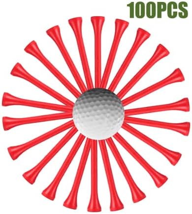 WHAMZ33 W טייז גולף עץ מקצועי 2 3/4 אינץ 'חבילת טי של 100 גולף טי