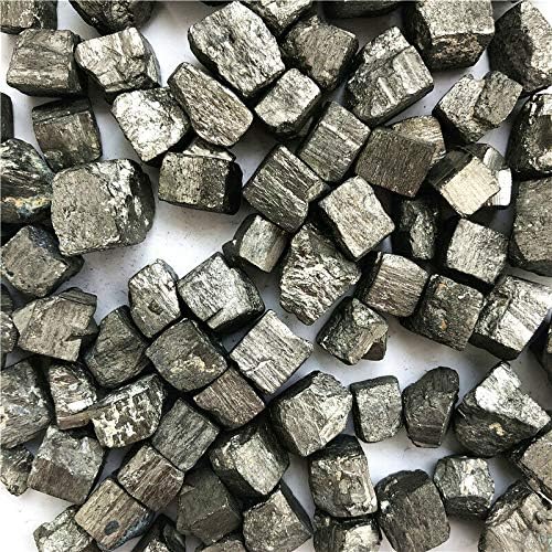 Ertiujg husong306 100 גרם פיריט טבעי פיריט מעוקב חתיכת קריסטל אבן מחוספסת דגימה של אבנים טבעיות ומינרלים