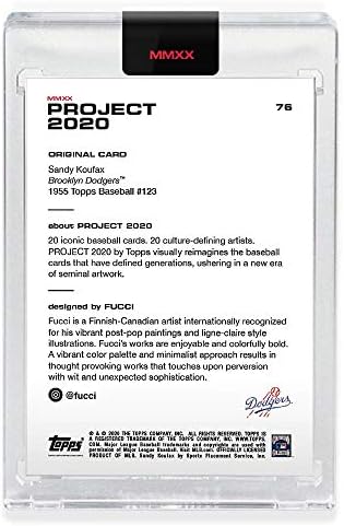 פרויקט Topps 2020 כרטיס 76-1955 סנדי קופקס מאת פוצ'י