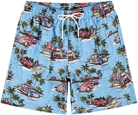 מכנסיים קצרים של לוח אתלטי עניבה צבע הדפסה של גוש חוף קיץ שרוך מכנסיים קצרים בחוף יבש עם כיסים