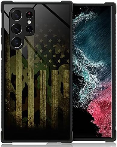 Samsung Galaxy S23 Ultra Case, Art American Flag Design Samsung Galaxy S23 אולטרה מקרה לנשים בנות,