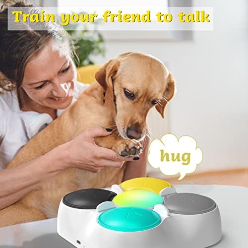 כלב מדבר כפתורי תקשורת כפתורים לכלבים קול הקלטת כפתור עבור כלב אימון מדבר חרדה הקלה מוסיקלי כפתור
