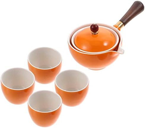 סיר קפה אנגואלי יפני קרמיקה קומקום קומקום: סיר תה קלאסי ידית צדדית ידית קוריאנית חרסינה קונג פו פו יצרנית תה