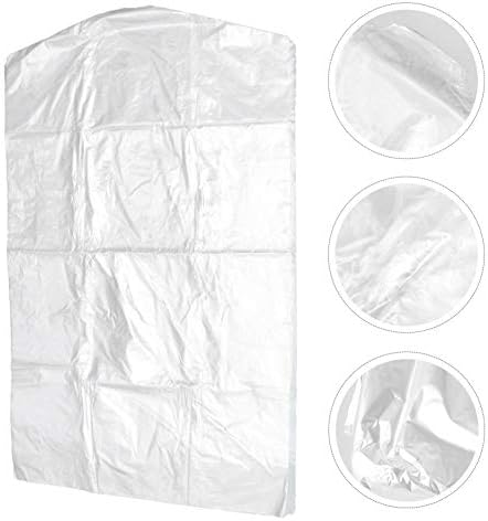 קולבי פלסטיק שקיות בגד פלסטיק שקוף פלסטיק בגדי כיסוי: 50 יחידות 60 על 100 סמ שקיות בגד בגדים מכסה
