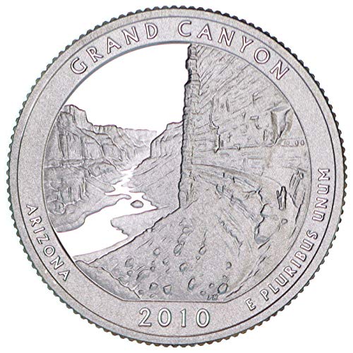 2010 פארקים לאומיים של שנת 2010 סט הוכחת רבעים - 5 מטבעות - אין קופסא או קואה הוכחת ארהב מנטה