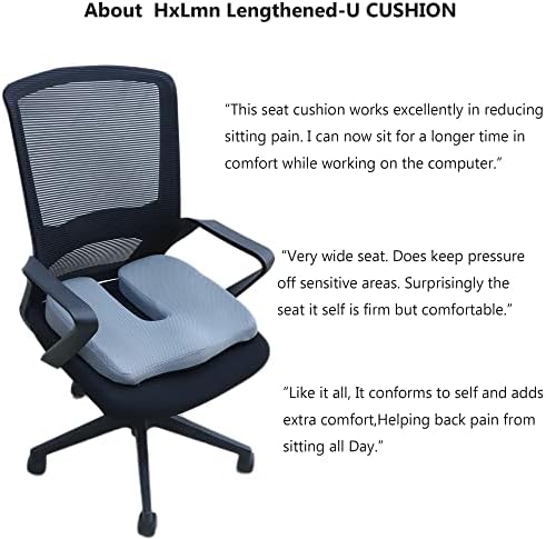 כרית כרית מושב משודרגת לכרית עצם זנב הקלה על כאבי -זנב -חיתוך U -Cutout, קצף זיכרון כרית מושב קוקקס לכיסא