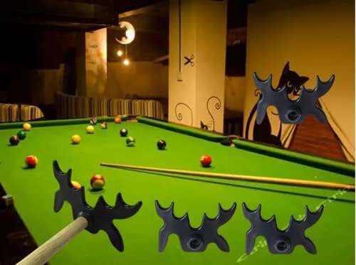 צ'יאנג 4 יחידות פלסטיק שחור בריכת Moosehead Billiard Billiard ראש גשר, ראש גשר Moosehead נייד, ראש