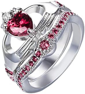 אירוסין טבעות לנשים מתנה לבן אירוסין תכשיטי לחתוך אבן טבעת יוקרה חתונה בעבודת יד טבעות חמוד טרנדי תכשיטים
