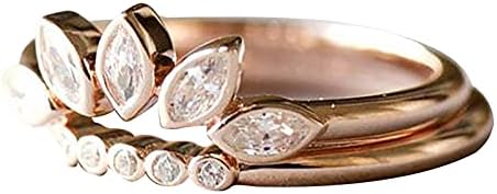 ויטונג נשים של אירוסין טבעות רוז זהב טבעת מסיבת נשי טבעת סט תכשיטי אופנה גילוף טבעת