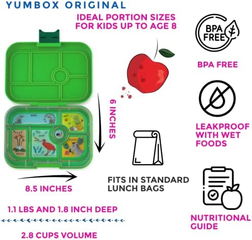 Yumbox מקורי מקורי בנטו קופסת בנטו קופסת בנטו לילדים