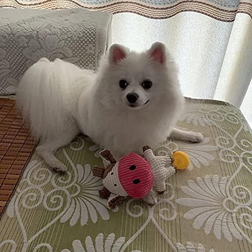 חדש חמוד פרות כלב צעצוע חריקה כלב צעצועי גור קטן בינוני עמיד ממולא כלב צעצועי עבור לועסי אגרסיבי