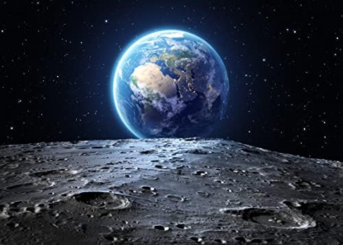 בלקו 9 * 6 רגל בד חלל החיצון רקע יקום צילום רקע כדור הארץ ירח משטח נאסא כוכב כוכבים עקבות רקע תינוק