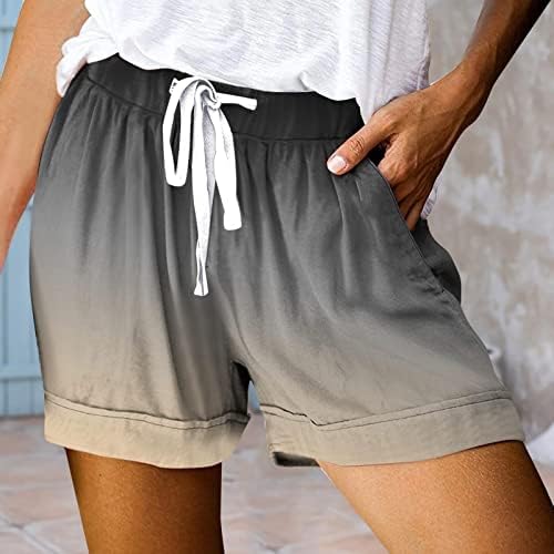 מכנסיים קצרים זורמים לנשים זורמים לנשים מקצרים קיץ סתמי מותניים אלסטיים מותניים קצרים רגל רחבים מכנסיים קצרים
