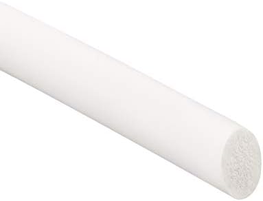 רצועת חותם קצף סיליקון Uxcell 6 ממ 2 ממ 6.5 רגל חוט גומי לבן מלא לבן