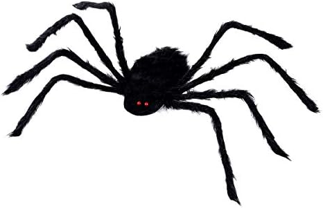 עכביש ליל כל הקדושים בחינם, עכביש מלאכותי ענקי עם רצועות אלסטיות עכביש שעיר רדוף אבזרי בית