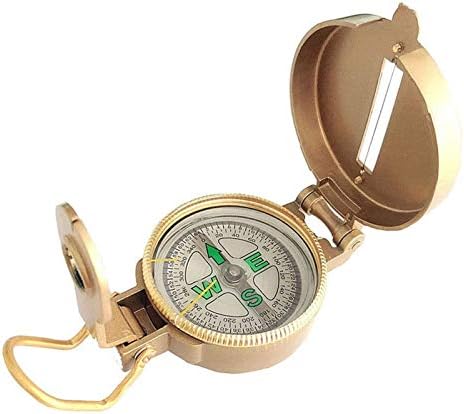 Walnuta Golden Spiral Compass Compass נייד, כלים מצפן ניווט חיצוני להתמצאות והישרדות הרים הרים