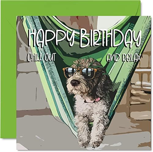 כרטיסי יום הולדת מהנים לגברים נשים - צמרמורת כלב מגניב - כרטיס יום הולדת שמח לעבודה חבר חבר אח אחות אמא