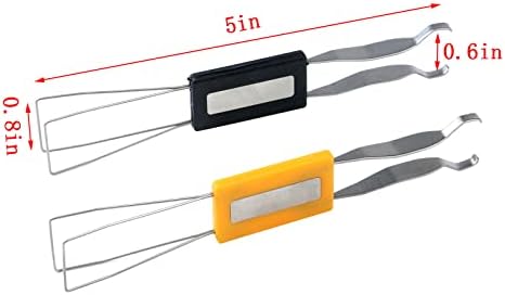 חולץ מפתחות דניטה למקלדת מכנית להסרת כלי תיקון נירוסטה כלי להסרת מפתחות-שחור וצהוב