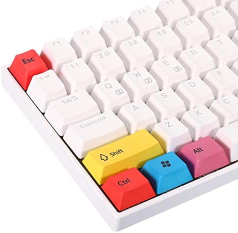 פטיקיל מכאני מקלדת מפתחות, 1 סט מקלדת החלפת אוניברסלי 10 מפתחות שונים, בשלל צבעים