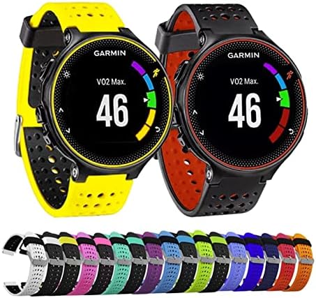 להקת שעון של IRJFP Silicone החלפת שעון שעון עבור Garmin Forerunner 235 220 230 620 630 735XT צמיד חיצוני