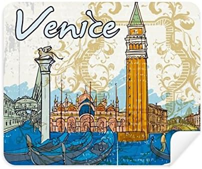 איטליה ונציה ציון דרך לאומי איור ניקוי בד מסך מנקה 2 יחידות זמש בד