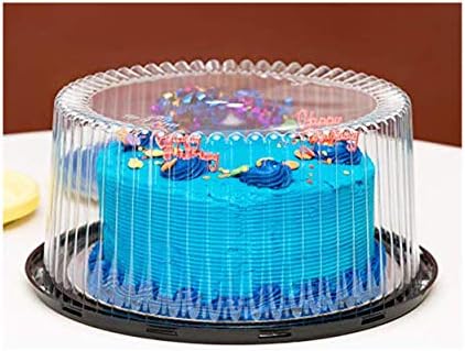 9 פלסטיק חד פעמי עוגת מכולות ספקים עם כיפת מכסים עוגת לוחות / 5 עגול עוגת ספקים עבור תחבורה / ברור בונדט