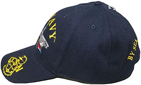 סחר רוחות ארצות הברית חיל הים האמריקאי עוגן על ידי ים אוויר ויבשה חיל הים כחול רקום כובע כובע