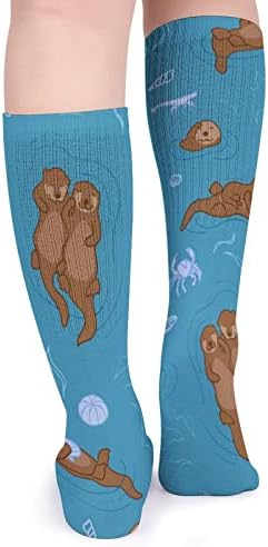 Otter Love גרבי ספורט גרבי צינור חמים גרביים גבוהות לנשים גברים המנהלים מסיבה מזדמנת