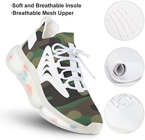 נעלי ריצה של שביל gjetfdap, נעלי ספורט אופנת רשת קלות לנשימה, נעליים סופגות נעליים אתלטיות ריצה