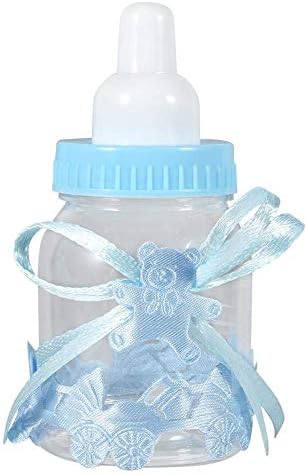 בקבוקי קישוט מקלחת לתינוקות, 12 יחידות מקלחת לתינוקות חסד מיני בקבוק מיני קופסת מתנה למקלחת לתינוק לטובת קישוט