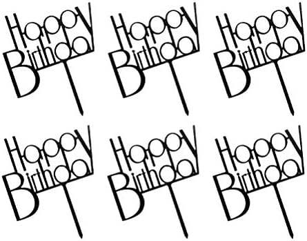 עוגת יום הולדת 6 יחידות עיצוב יום הולדת עליון יצירתי מכתבי יום הולדת שמח עוגות עוגות טופרים