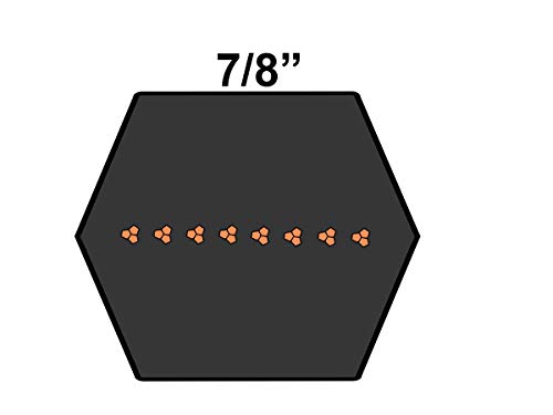 D&D Powerdrive CC125 משושה V חגורת V חגורת 7/8 x 131.4 V