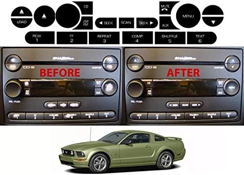 מדבקות ארהב מתאימות למותג; 2005 2006 פורד מוסטנג 4.6 GT Shaker 500 & להמרה להמרה מדבקות כפתור כפתור