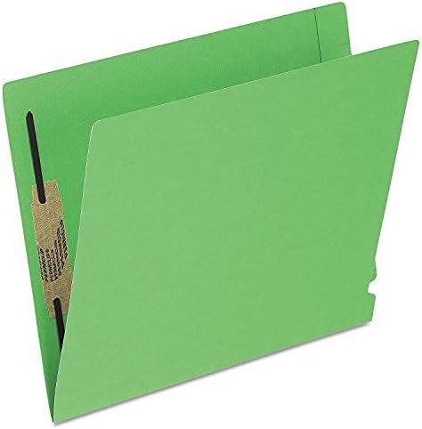 פנדפלקס ח10ו13 גרם תיקיות הרחבת כרטיסיית קצה מחוזקות, שני מחברים, אות, ירוק, 50 / תיבה