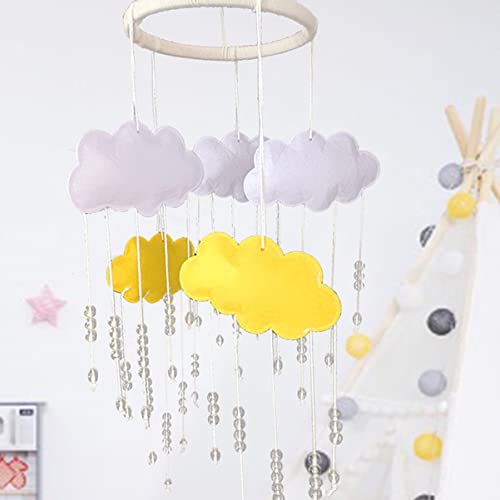 קיסאנג ' ל תינוקות צעצועי צעצועי חדר תפאורה עריסה נייד ענן טיפת גשם תליית דקור תקרת נייד תליית