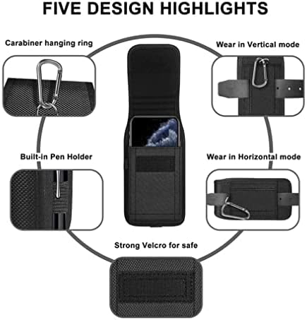 נרתיק טלפונים סלולריים טקטיים עם אבזם חינם אבזם ארנק מגן חבילת המותניים המותניים חיצוניים ניילון ניילון