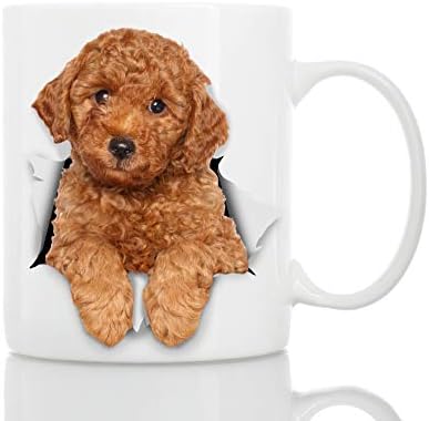 מצחיק אדום פודל כלב ספל - קרמיקה מצחיק קפה ספל - מושלם כלב מאהב מתנה - חמוד חידוש קפה ספל הווה - נהדר יום הולדת