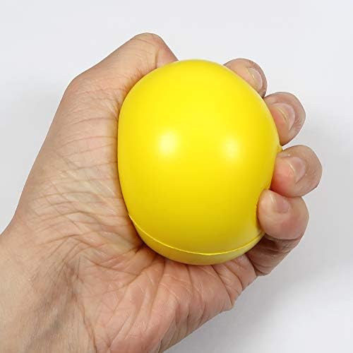 כדורי הקלה על מתח TOAOB כדורי סחיטה לא רעילים 6 חבילה כדורי קצף צבעוניים בגודל 2.5 אינץ