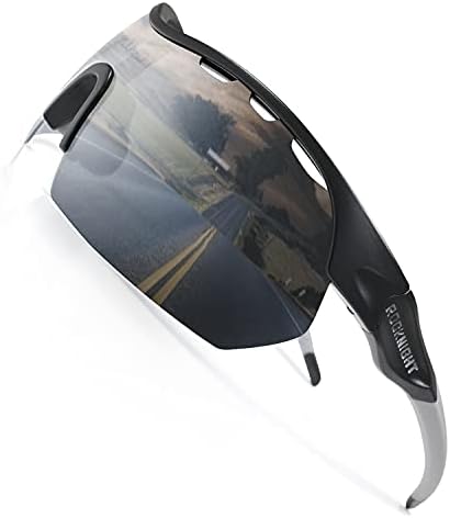 רוקני HD משקפי שמש מקוטבים משקפי שמש גברים נשים רוכבי רכב גולף חיצוני רפידות אף מתכווננות