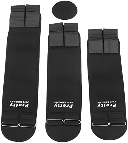 RitoeAsysports 3 יחידות רגליים מתקנת יציבה, מתיחת עיצוב כותנה יישור רצועת חגורה לתיקון רגל עם כרית לרגל X רגל