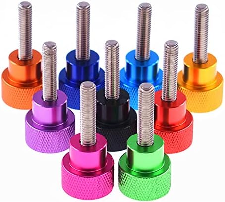 Bellay 2 pcs/Lot M3 M4 M5 M5 M6 Thumscescewew aluminum knurled Head Weart Wreatt Hing Handing Bress