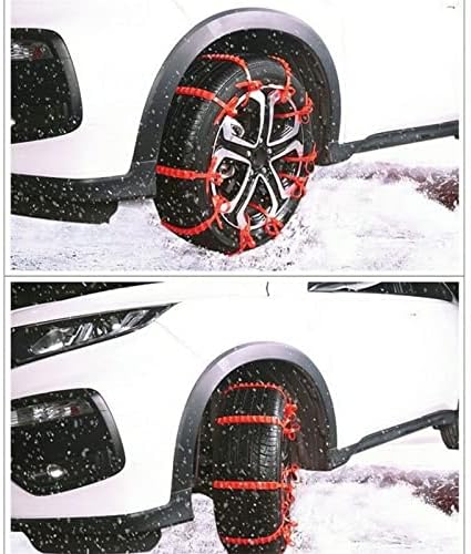 שרשראות אנטי שלג לשימוש חוזר של מכונית, שרשרת צמיגי שלג אוניברסלית לרכב שטח של משאיות רכב, שרשראות שלג