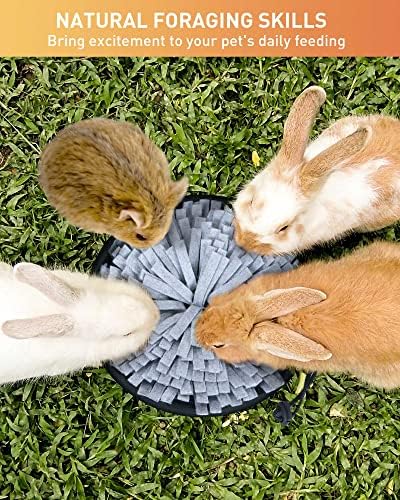 עקף ארנב ליקוט מחצלת, קטן לחיות מחמד פאזל צעצוע, אינטראקטיבי להאכיל משחק עבור שעמום, קוטב צמר