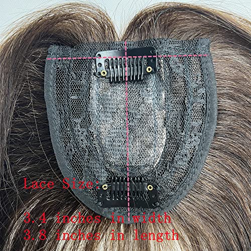 כלנית תכשיטי שיער טבעי טופר קליפ שיער פוני לנשים 10 סנטימטרים אמצע חלק ישר פאות נוכריות פאה עבור