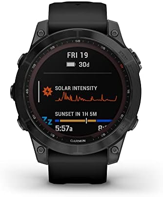 Garmin Fenix ​​7 Sapphire Solar, Smartwatch, עם יכולות טעינה סולאריות, שעון חיצוני מחוספס עם GPS, מסך