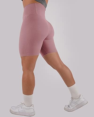 מכנסיים קצרים של פיצ'וגה קרוסאובר נשים קצרות 5 מכנסי אימון מותניים גבוהים עם כיסים עם מכנסי דחיסה של