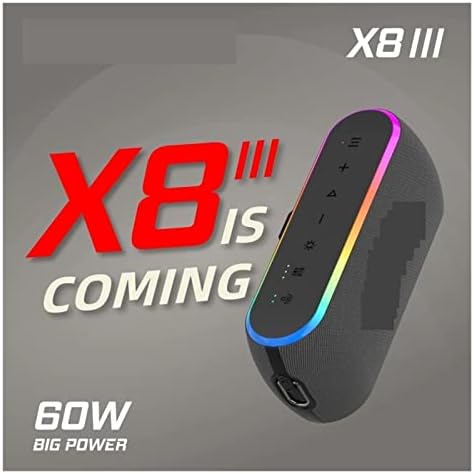 VPSN X8III 60W בעל עוצמה גבוהה בעלת עוצמה גבוהה ניידת עמוד