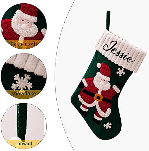 גרביים מותאמים אישית שם מותאם אישית גרבי חג המולד גרב חג המולד עם שם שנה חדשה קישוט בית חגיגי מתנה למשפחה